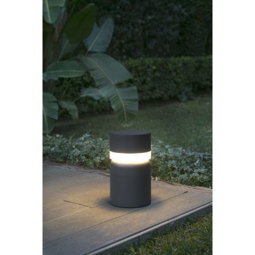 Faro Sete - Gartenleuchte - Ø 14,5 x 25 cm - 6W LED inkl. - IP54 - dunkelgrau