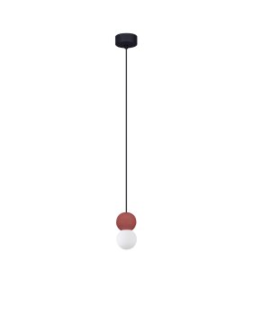 Nova Luce Zero - Hängelampe - Ø 8 x 115 cm - rot