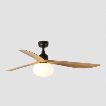 Faro Outwood L - deckenventilator mit licht - Ø 150 cm - IP44 - dunkelbraun und eiche