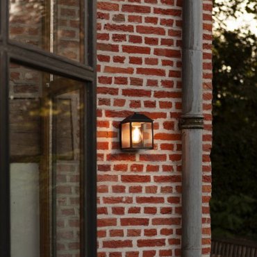 Lutec Spire - Außenwandleuchte - 14,3 x 17,5 x 12,3 cm - IP44 - schwarz