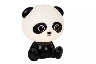 Lucide Dodo Panda Bär - Kinderlampe - 26 cm - 3W dimmbare LED inkl. - schwarz und weiß