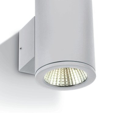 ONE Light Outdoor Wall Cylinders Up &amp; Down Beam - Außenwandleuchte - 8 x 10,6 x 13,8 cm - 2 x 6W LED inkl. - IP54 - weiß