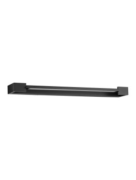 Nova Luce Arga - wandleuchte - 60 x 4,2 x 10 cm - 17W LED inkl. - IP44 - sand schwarz