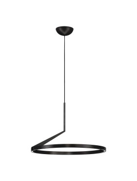 Nova Luce Tilia - Hängelampe - Ø 60 x 250 cm - 31W dimmbar LED inkl. - Sand schwarz