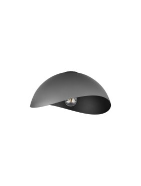 Nova Luce Opsi - Deckenleuchte - Ø 40 x 20 cm - Sand schwarz