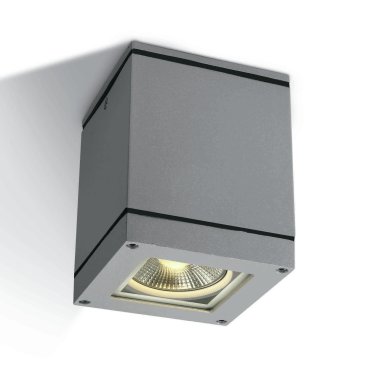 ONE Light PAR30 Outdoor Cubes - Deckenleuchte für den Außenbereich - 10,8 x 10,8 x 14 cm - IP54 - grau