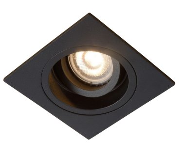 Lucide Embed - Einbaustrahler - 91 x 91 mm, Ø 83 mm Einbaumaß - schwarz