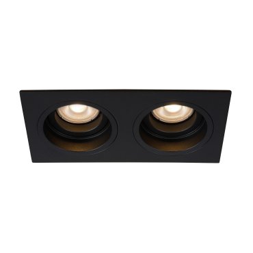 Lucide Embed - Einbaustrahler 2L - 175 x 91 mm, 170 x 83 mm Einbaumaß - schwarz