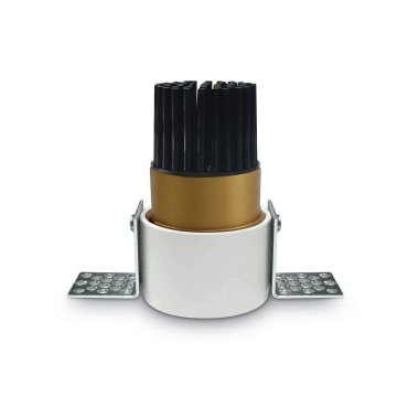 ONE Light - The Trimless Mini Range - Einbaustrahler - Ø 35 mm, Ø 40 mm Einbaumaß - 3W dimmbare LED inkl. - Messing und weiß