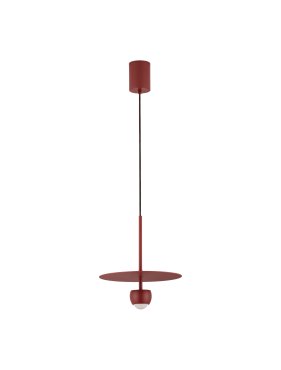 Nova Luce Edem - Hängelampe - Ø 30 x 217 cm - 8W LED inkl. - rot