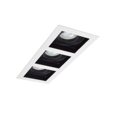 Projectlight Bloq 3 - Einbaustrahler - 270 x 100 mm, 250 x 92 mm Einbaumaß - weiß und schwarz