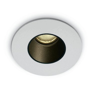ONE Light - Dark Light Range - Einbaustrahler - Ø 40 mm, Ø 30 mm Einbaumaß - 2W LED inkl. - IP65 - weiß
