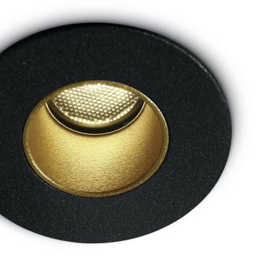 ONE Light - Dark Light Range - Einbaustrahler - Ø 40 mm, Ø 30 mm Einbaumaß - 2W LED inkl. - IP65 - schwarz
