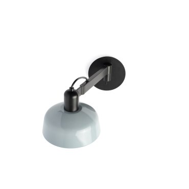 Faro Tatawin - Wandleuchte - Ø 18,4 x 38 x 15 cm - schwarz satiniert und grau-blau glänzend