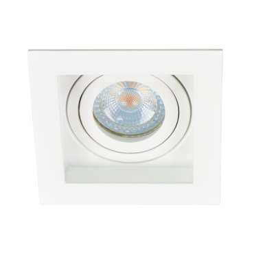 Projectlight Bloq - Einbaustrahler - 100 x 100 mm, 92 x 92 mm Einbaumaß - weiß
