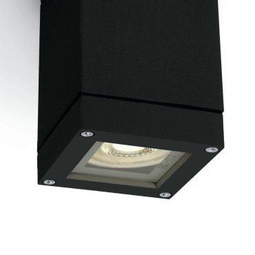 ONE Light GU10 Outdoor Cubes - Deckenleuchte für den Außenbereich - 6,3 x 6,3 x 9,8 cm - IP54 - schwarz