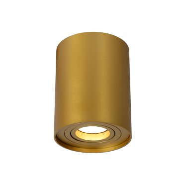 Lucide Tube - Aufbaustrahler 1L - Ø 9,6 x 12,5 cm - matt gold