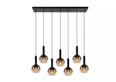 Lucide Marius - Hängeleuchte - 130 x 30 x 150 cm - schwarz geräuchert