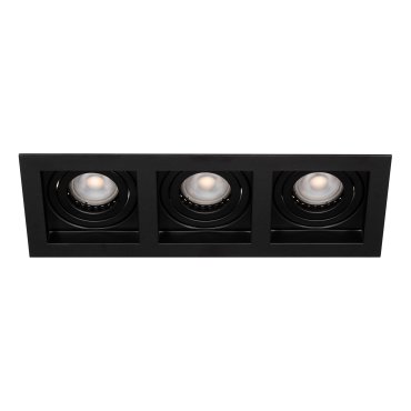 Projectlight Bloq 3L - Einbaustrahler - 270 x 100 mm, 250 x 92 mm Einbaumaß - schwarz