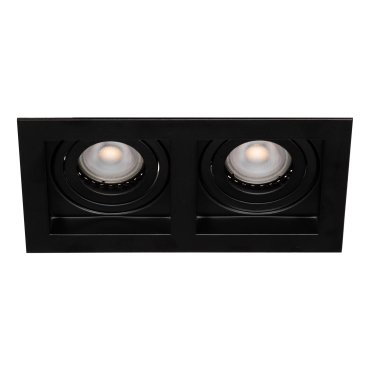 Projectlight Bloq 2L - Einbaustrahler - 180 x 100 mm, 171 x 92 mm Einbaumaß - schwarz