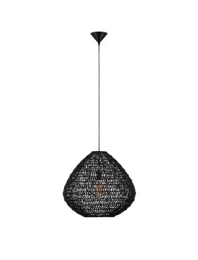 Nova Luce Melody - Hängelampe - Ø 50 x 200 cm - schwarz