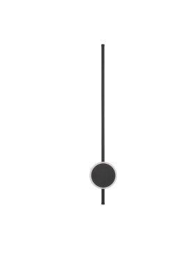 Nova Luce Clock - wandleuchte - 13,6 x 6,5 x 80 cm - 22W LED inkl. - sand schwarz