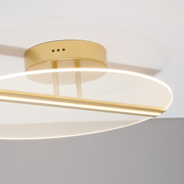 Nova Luce Jertuna - Deckenleuchte - Ø 53 x 11,5 cm - 30W LED inkl. - gold