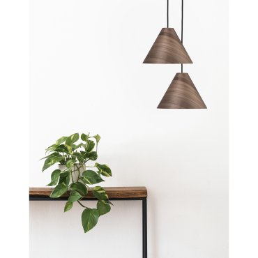 Nova Luce Wera - Pendelleuchte - Ø 25 x 130 cm - dunkelbraun