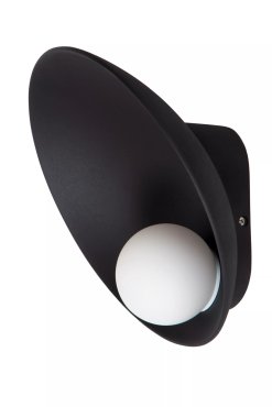 Lucide Raynell - Wandleuchte - 23,5 x 15,5 x 23,5 cm - 6W dimmbare LED inkl - schwarz