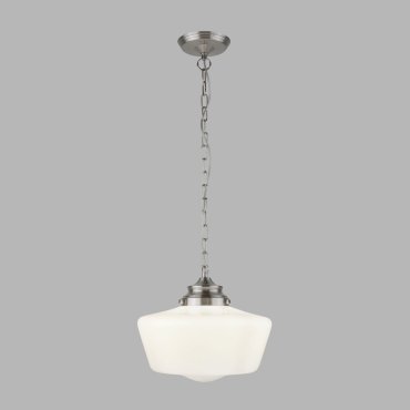 Searchlight School House - Pendelleuchte - Ø 30 x 120 cm - IP44 - satiniert silber