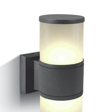 ONE Light E27 Tube Lights - Außenwandleuchten - 10,7 x 30 cm - IP54 - anthrazit