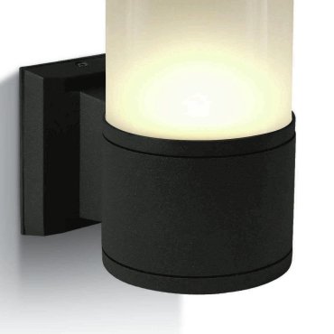 ONE Light E27 Tube Lights - Außenwandleuchte - 10,7 x 21 cm - IP54 - schwarz
