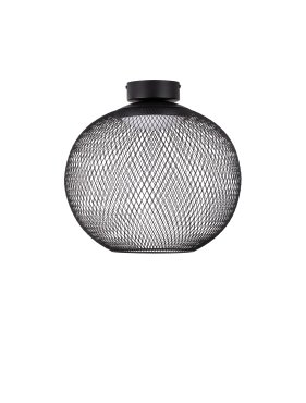 Nova Luce Kinetic - Deckenleuchte - Ø 40 x 40 cm - 19W LED inkl. - matt schwarz