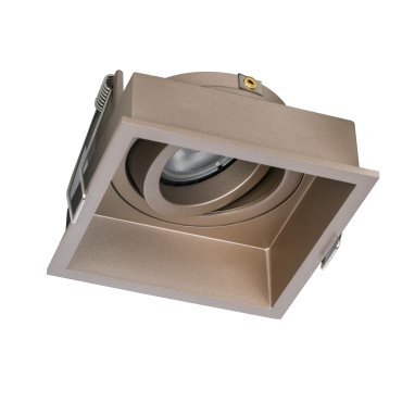 Artdelight Rex - Einbaustrahler - 92 x 92 mm, 86 x 86 mm Einbaumaß - champagnerfarben
