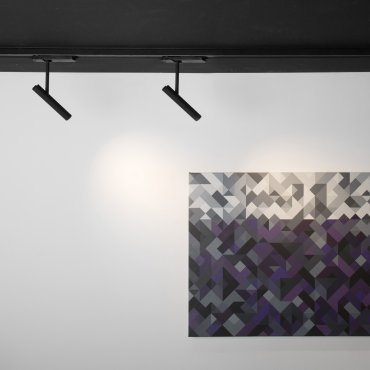Nova Luce Wang - 3-Phasen Stromschienenstrahler - 16 x 3 x 29 cm - 12W LED inkl. - Sand schwarz
