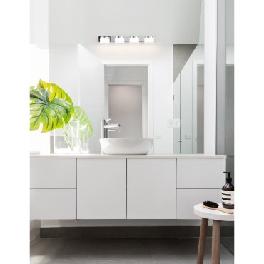 Nova Luce Sabia - Spiegelleuchte - 51 x 9,8 x 7,5 cm - 20W LED inkl. - IP44 - Chrom
