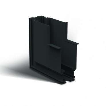 ONE Light Magnetschienensystem MAXI - vertikales Eckeinbau-Profil - 11 x 7,5 x 5 cm - schwarz