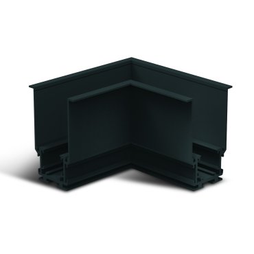 ONE Light Magnetschienensystem MAXI - horizontales Eckeinbau-Profil - 11 x 7,5 x 5 cm - schwarz