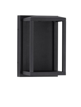 Nova Luce Prive - Außenwandleuchte - 12 x 19 x 14 cm - 14W LED inkl. - IP65 - Sand schwarz