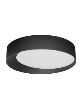 Nova Luce Oby - deckenleuchte - Ø 60 x 12 cm - 60W dimmbare LED inkl. - sand schwarz