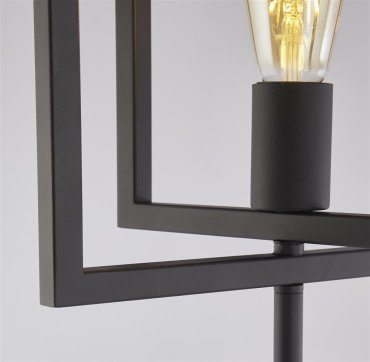 Searchlight Plaza - Stehleuchte - 30 x 25 x 160 cm - mattschwarz