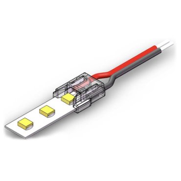 Leuchtenkönig - Verbinder mit 15 cm Kabel - für einfarbigen 8 mm SMD-LED-Streifen