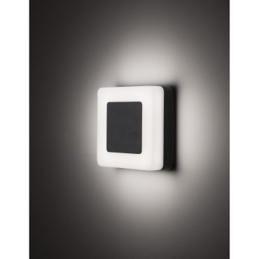 Nova Luce Tune - Außenwandleuchte - 15 x 5,5 x 15 cm - 9W LED inkl. - IP65 - schwarz und weiß