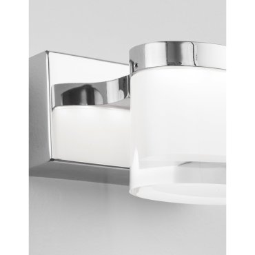 Nova Luce Sabia - Spiegelleuchte - 12 x 9,8 x 7,5 cm - 5W LED inkl. - IP44 - Chrom