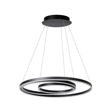 Lucide Triniti - Pendelleuchte - Ø 80 x 135 cm - 136W dimmbare LED inkl - schwarz