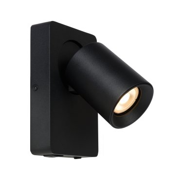 Lucide Nigel - Wandleuchte mit Schalter und USB-Anschluss - 16 x 10 x 11,8 cm - 5W LED inkl - schwarz