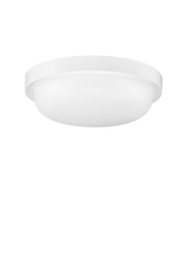 Nova Luce Reo - Außen-Deckenleuchte - Ø 23,5 x 7,5 cm - 19W LED inkl. - IP65 - Sand Weiß