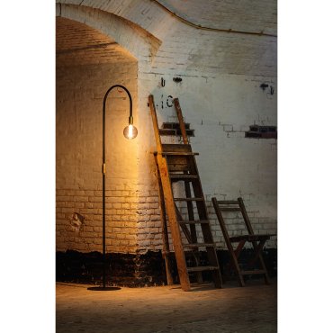 ETH Pike - stehleuchte - Ø 30 x 180 cm - messing und schwarz