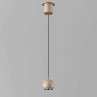 Artdelight Miami - pendelleuchte - Ø 10 x 218 cm - 10,8W dimmbares LED inkl. - champagner