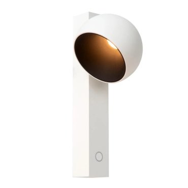 Lucide Esfera - Wandleuchte mit Touch-Dimmer - 14 x 10 x 25 cm - 9W dimmbare LED inkl. - weiß